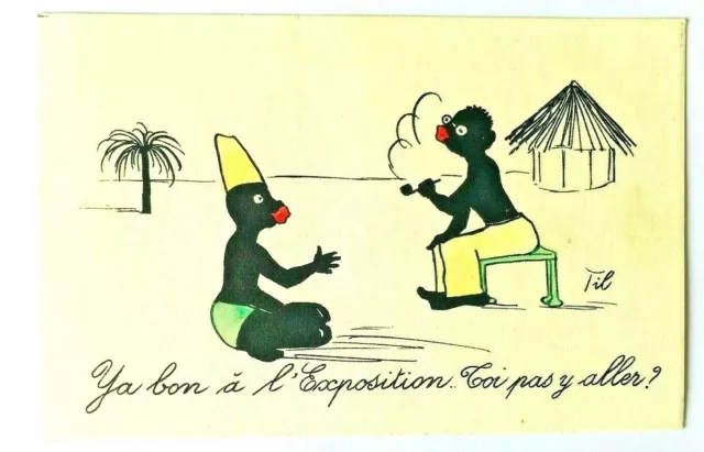 Cartes postales anciennes illustrées de TIL, chats humoristiques
