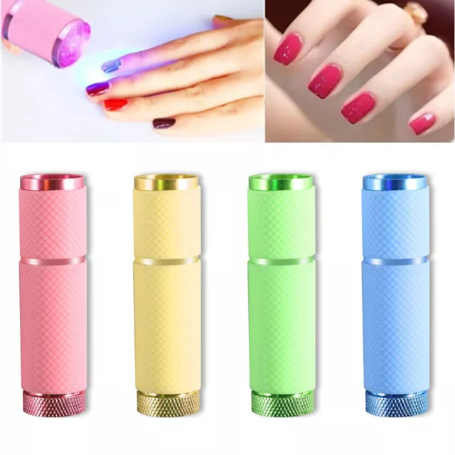 Mini UV Luce LED Unghie Asciuga per Gel Unghie 9 LED Torcia Nail Art Strumenti✿