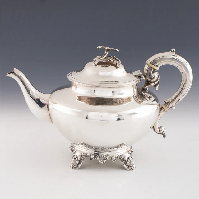 Teiera argento sterling Londra 1854