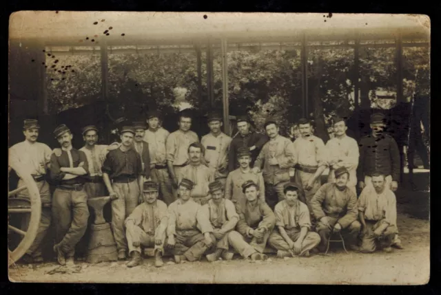RPPC Military Marshal Ferrant & 18th Regiment Soldiers del547 Photo Card