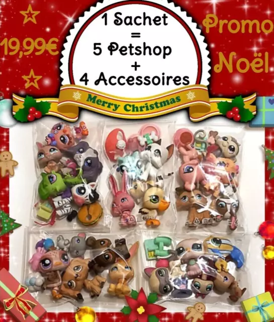 LPS Sachet Surprise Littlest Petshop (Lot de 5 figurines + 4 accessoires) HASBRO