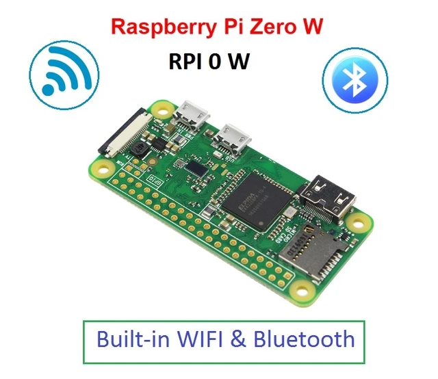 Rpi Microcontroller Wi Fi NEW RPI0 RASPBERRY Pi Zero W Wireless WIFI Bluetooth 1GHz CPU 512MB RAM ...