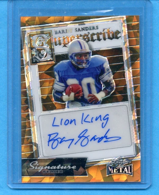 2024 LEAF METAL Signature Series Barry Sanders AUTO LION KING PARALLEL