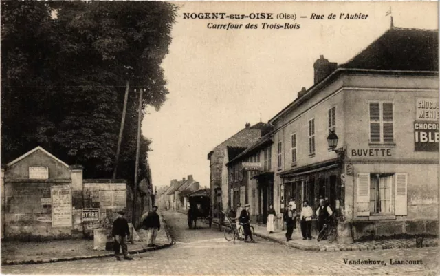 CPA NOGENT-sur-OISE - Rue de l'Aubier Carrefour des Trois-Rois (259508)