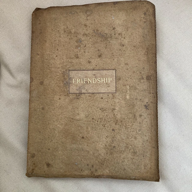 Vintage antique 19c book essays on friendship by ralph waldo emerson