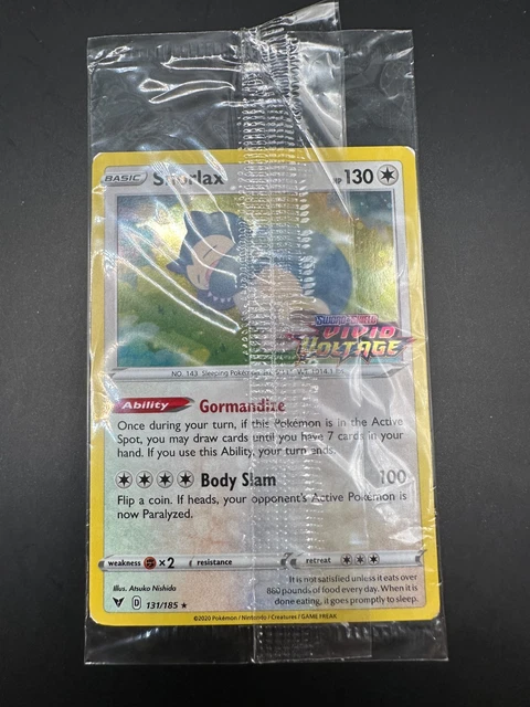 thumbnail image 2 of Snorlax Holo Rare #131/185 – Pokémon Vivid Voltage – NM, English 2 of 3