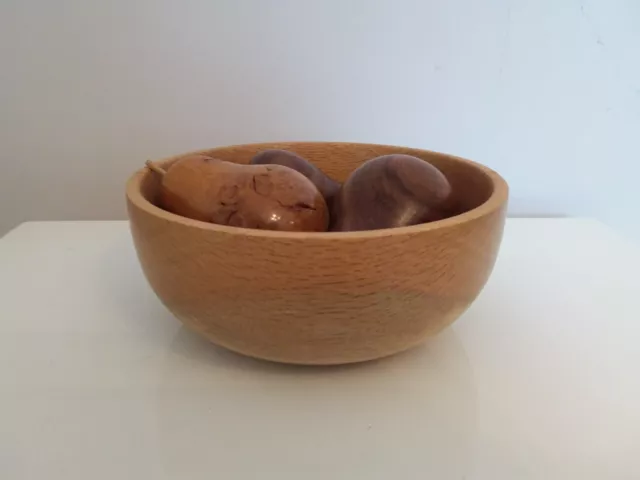 Beautiful Handturned Wooden Fruits in Bowl ********Pears