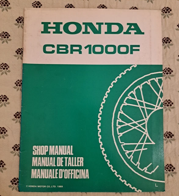 Honda cbr 1000 f manuale Officina in Italiano shop manual