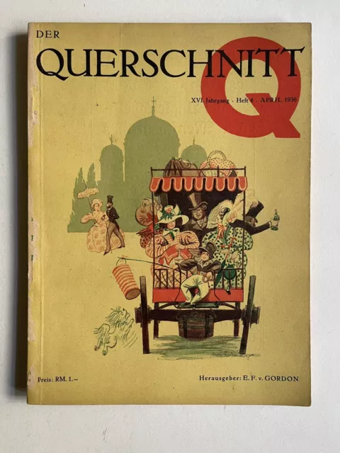 Der Querschnitt 1936, Zeitschriften, Querschnitt, Querschnitt Zeitschrift