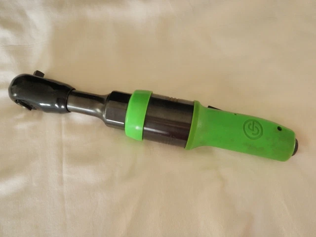 Used Chicago Pneumatic 3/8 In Power Air Tool Ratchet # 97259A Green No Box