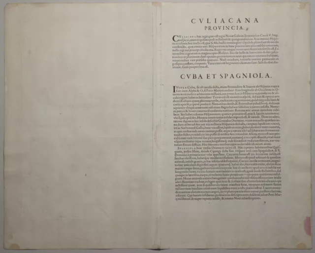 Kuba, Antillen, Mexiko - Culiacanae, Americae Regionis - Ortelius 1579 - Cuba 3