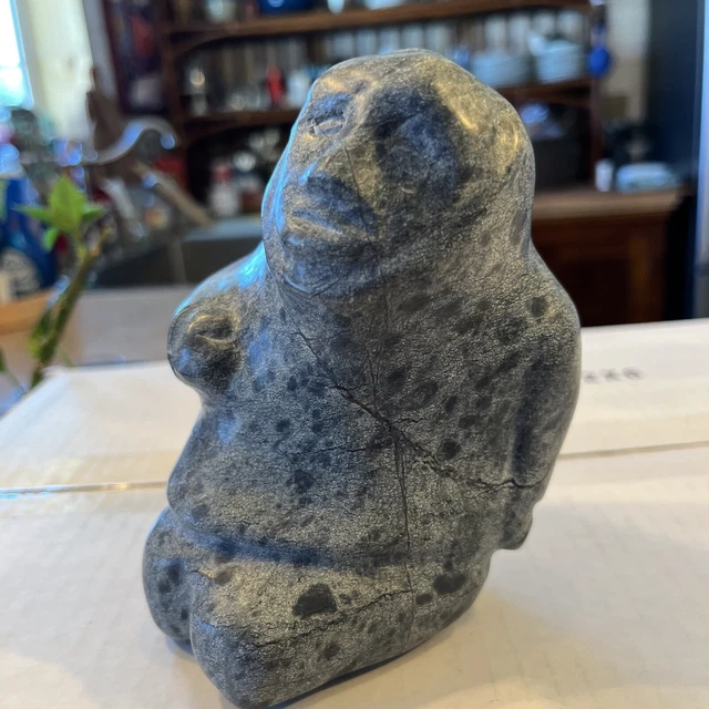 INUIT/ESKIMO CANADIAN INDIGENOUS Soapstone/Stone Art Sculpture 89.99