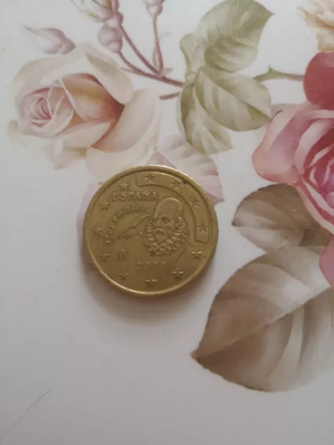 50 Cent Münze Spanien 2000