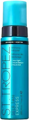 Espuma de bronceado St.Tropez autobronceada express, bronceado avanzado de 1 hora, 200 ml, original