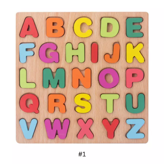 Wooden Shapes Kids Geometry Educational Toys Puzzle Montessori Early Learning UK 2