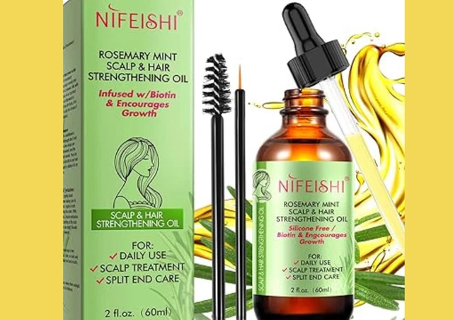 Rosmarinöl Für Haarwachstum – 60 Ml Mit Pipette, Fördert Gesundes Haar & Pflegt Die Kopfhaut