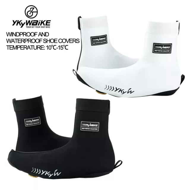 YKYWBIKE Cycling Shoe Cover Bike Shoe Covers Warm Waterproof Windproof Overshoes