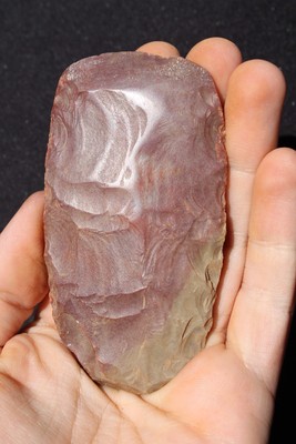 Préhistoire Néolithique hache Polie Taillée Silex 11 cm Mali Sahara Biface 