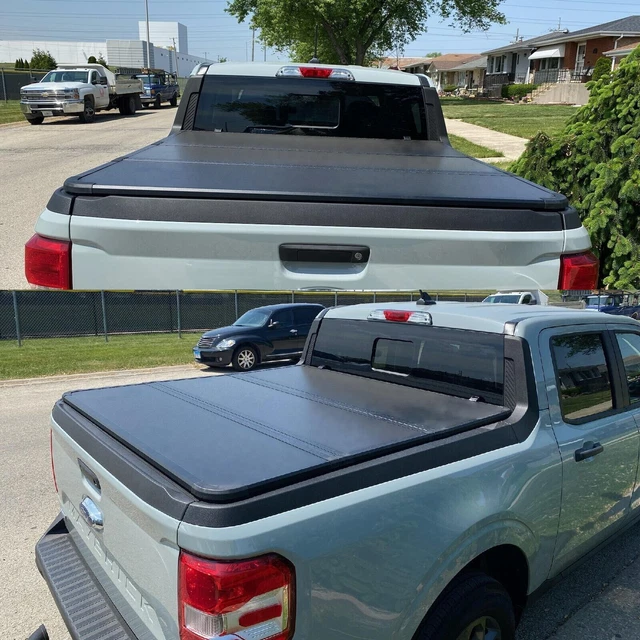 4.6FT FOR 20222023 Ford Maverick Hard TriFold Tonneau Cover Truck Bed