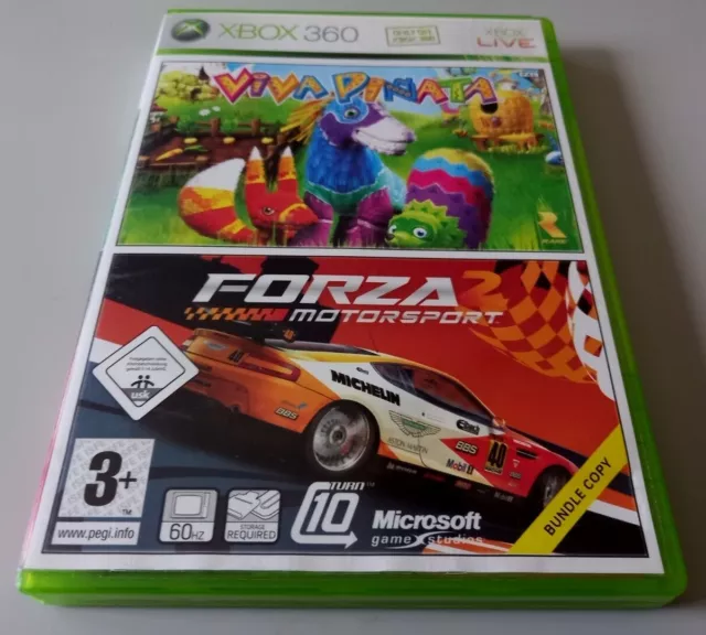 Pack 2 Jeux XBOX 360 "Viva Pinata/Forza Motorsport 2" complet en boîte (n°7380)