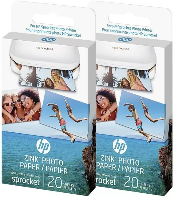 HP Sprocket Lot de 50 Feuilles de Papier Photo a…