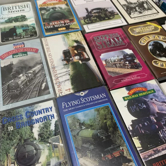 British Railway Train Enthusiast VHS Video Tape Bundle Job Lot Good V64