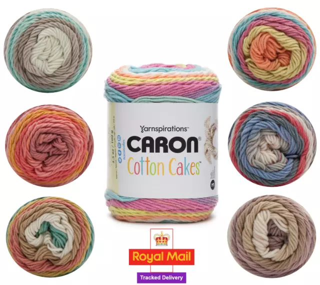 Caron Cotton Cakes Aran 100g Knitting Crochet Soft Yarn