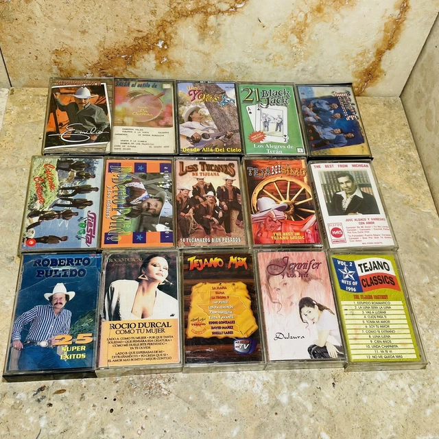 LOT OF 15 Mexican Latino Spanish Music Cassette Tapes Various Artists
