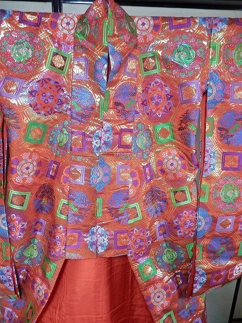 Japanese Kimono Uchikake Luxurious Wedding Embroidery Pure Silk kaleidoscopeK313 6