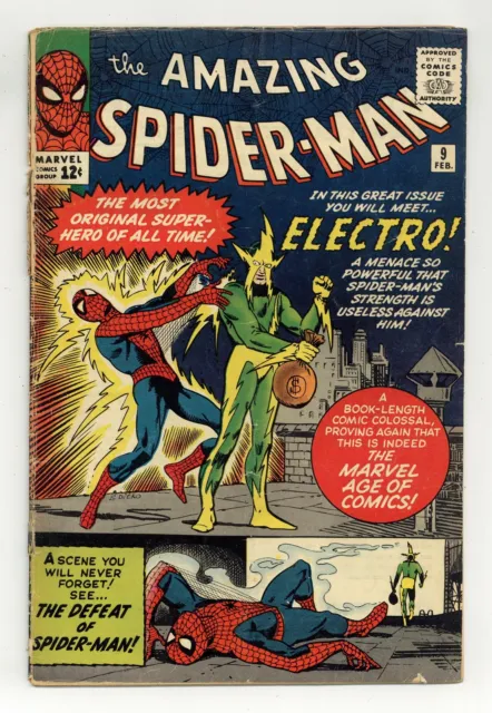 Amazing Spider-Man #9 FR/GD 1.5 1964 1st app. Electro