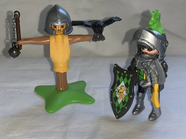 Playmobil 4768 - Chevalier Du Lion Avec Mannequin D'Entraînement - Jeu De Construction Avec Voiture Et Accessoires
