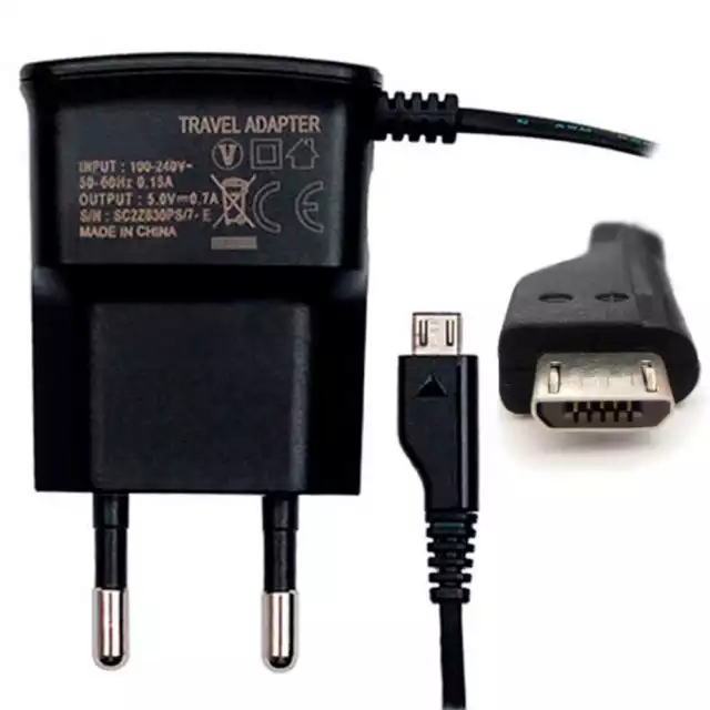 CARICABATTERIA DA RETE PER SAMSUNG GALAXY S2 S 2 II i9100 GT MICRO USB CHARGER