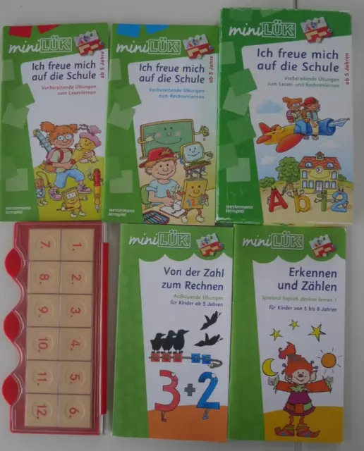 Innen Wie Neu: Mini Lük Komplettset "Ich Freue Mich Auf Die Schule"! + 2  Hefte