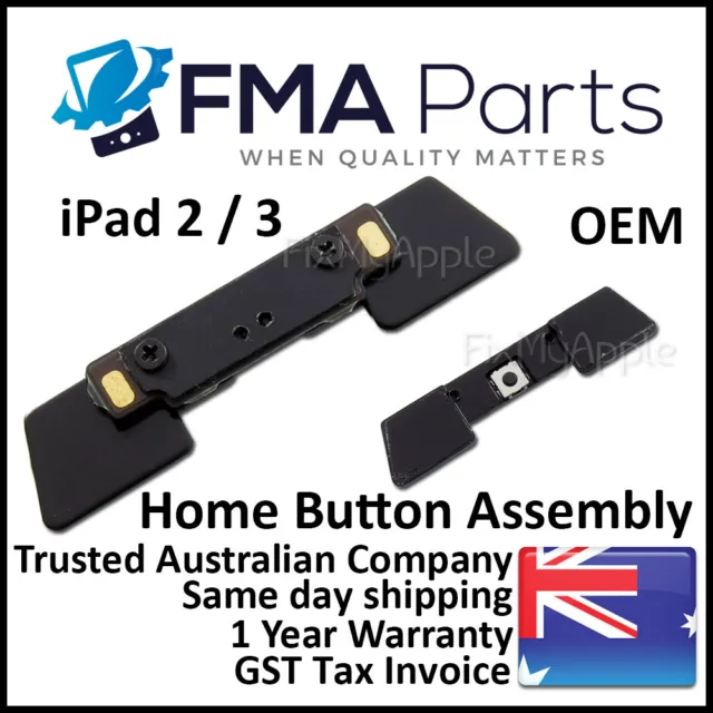 iPad 2 3 Original Home Button Control Board Flex Cable Bracket Holder Assembly