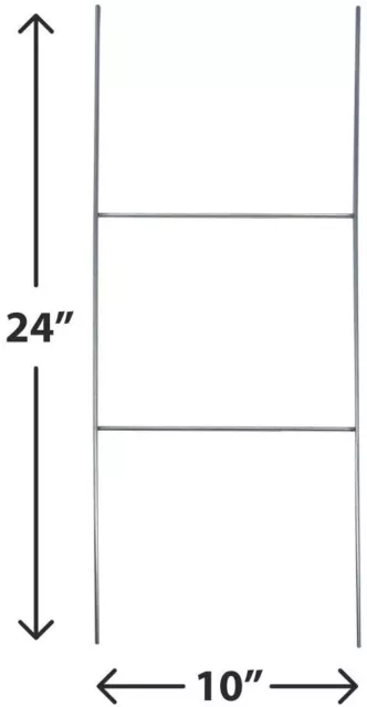 18x24 Durable Blank Yard Sign Kit (3,5,10, 50, or 100) with 24" Stakes 3