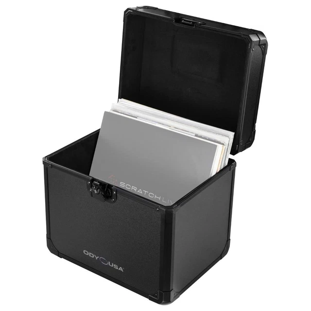 Odyssey KLP70BL Black KROM Utility Case for 70 12" Vinyl Records & LPs