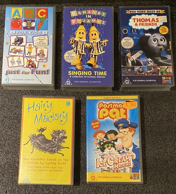 VARIOUS KIDS VHS video tapes(Australian Cassettes) Postman Pat-Thomas ...