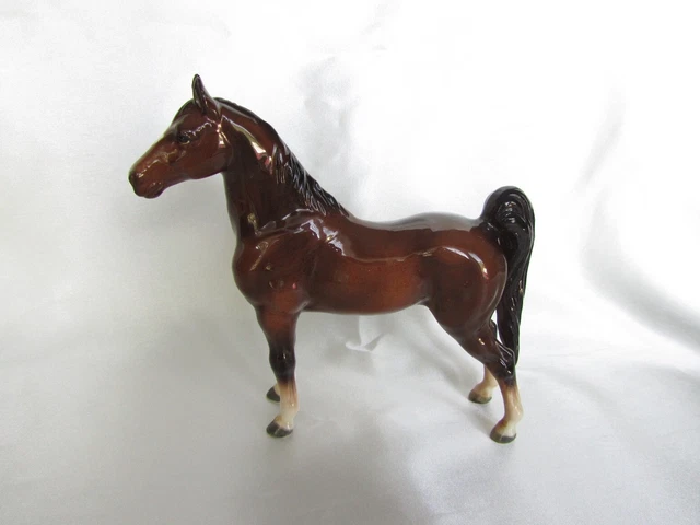 Lovely Vintage Porcelain Bay Horse By Shafford Mint w/Label
