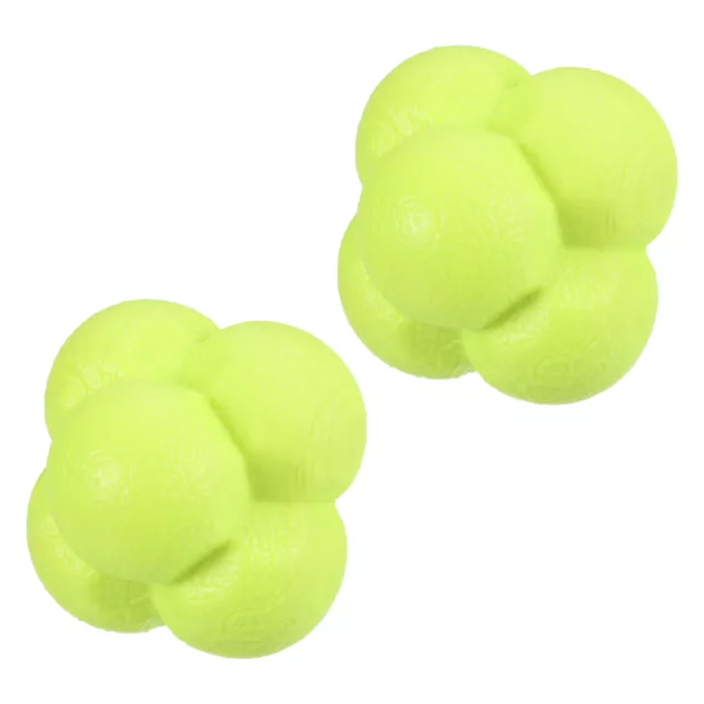 Reaction Balls Coordination Agility Training Ball High Difficulty Yellow 2pc