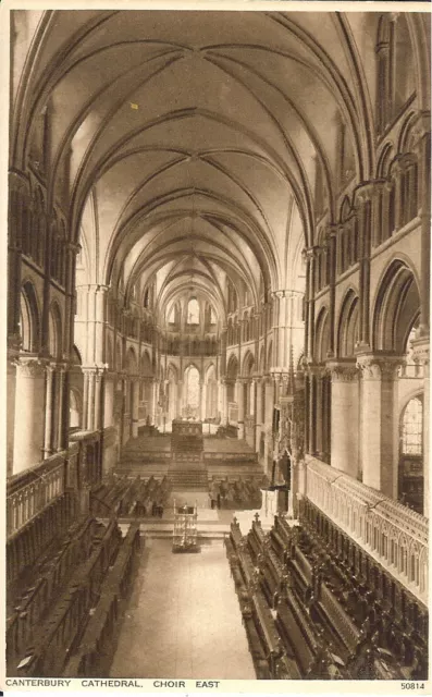 Canterbury Cathedral, Choir East - Unposted 1920s - Photochrom