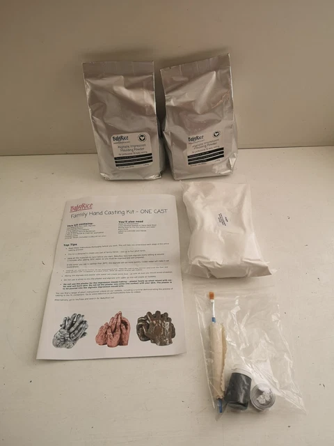 Kit de fundición a mano familiar 3D manos de sujeción molde fundido escultura recuerdo