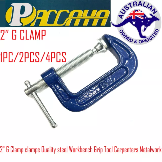 2" G Clamp clamps Quality steel Workbench Grip Tool Carpenters Metalwork