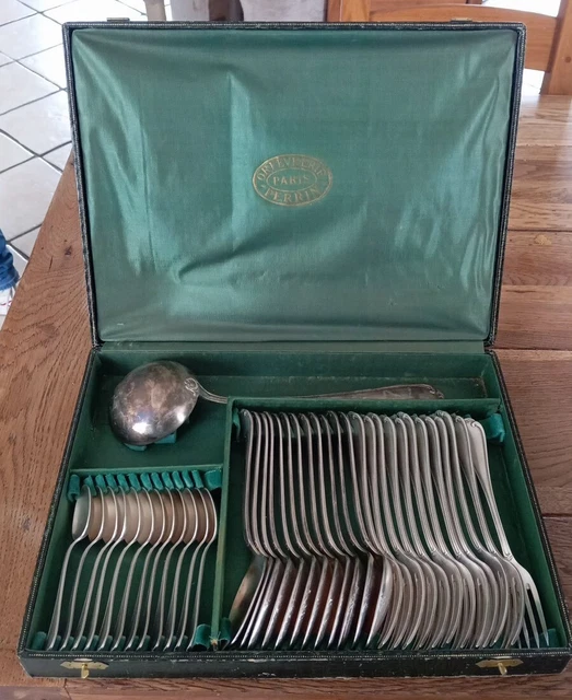 SERVICE A GIGOT ancien métal argenté orfèvrerie  PERRIN  5