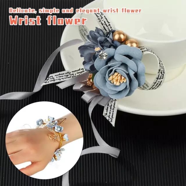 Party Decor Bridesmaid Bracelet Flower Bracelet Bride Wrist Flower Hand Flowers