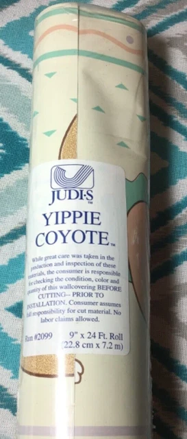 Judi's Yippee Coyote baby's room wallpaper border