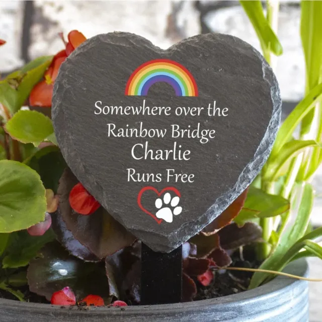 Personalised 11cm Pet Memorial Plaque - Grave Marker - Dog, Cat, Rabbit, Mouse