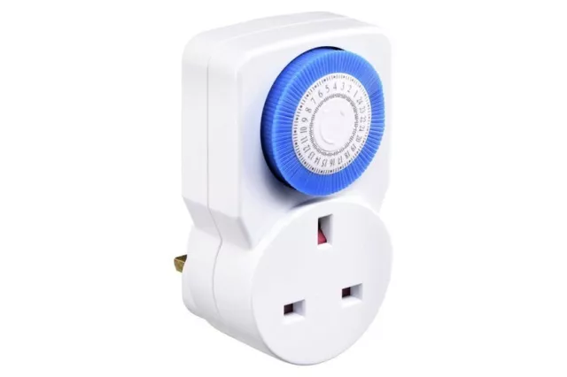 Temporizador mecánico de 24 horas enchufable enchufe principal electrodoméstico controlador doméstico
