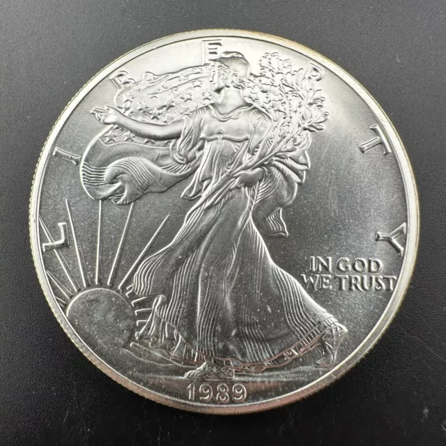 Better Date 1989 American Silver Eagle 1 Troy Oz .999 Fine Silver