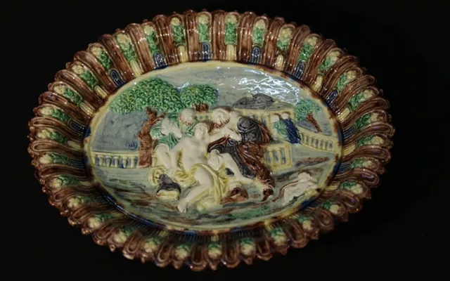 Barbotine, école de Tours, suite de Palissy, XIXème