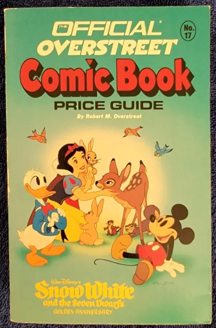 1987 OVERSTREET Comic Book Price Guide #17 Snow White Golden Anniversary cover!